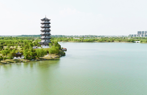 生態美景入畫來，蕭縣岱湖引水凈化項目